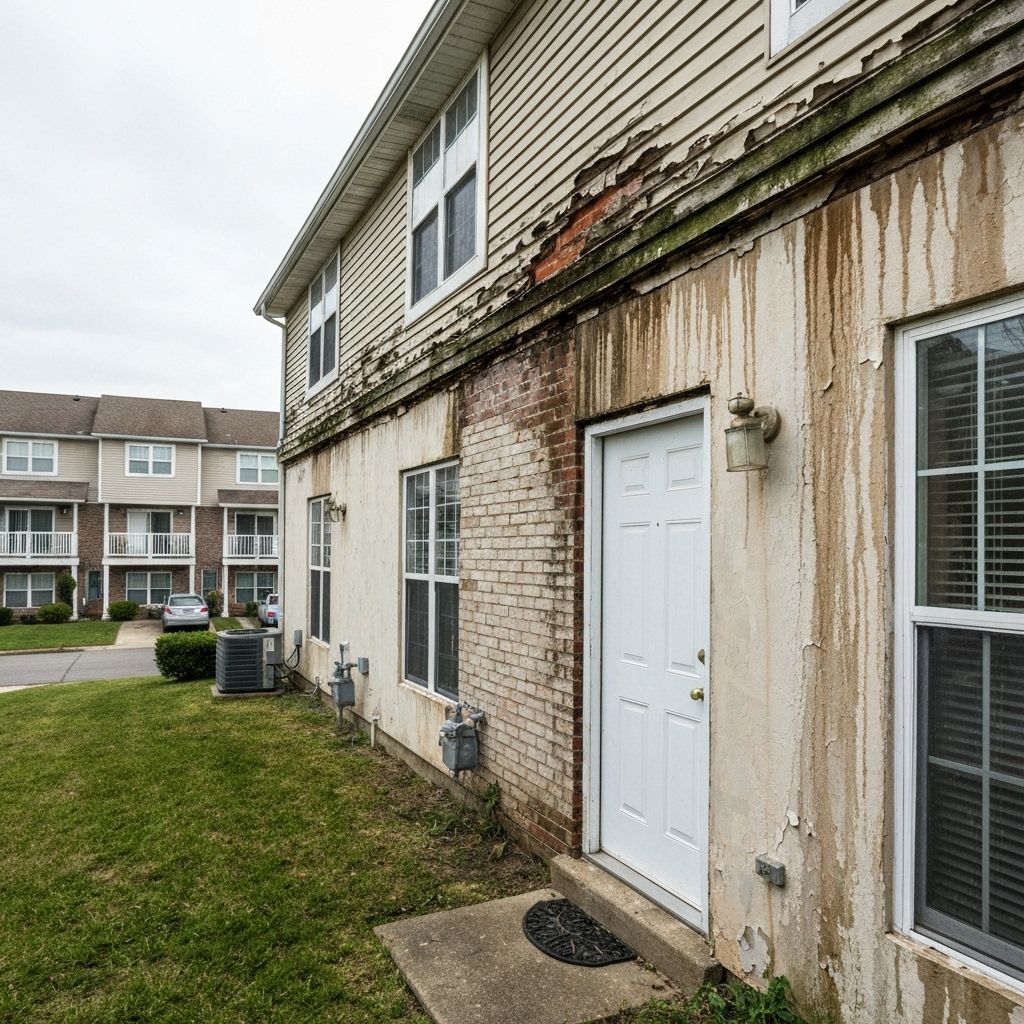 Surrey Townhouse Complex Envelope Leak - Before